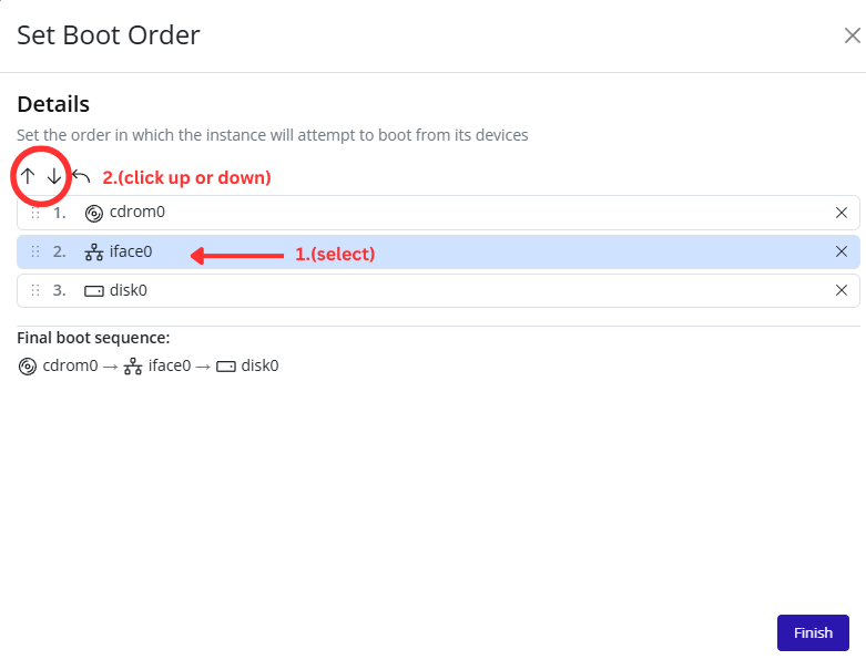 Reorder Boot Sequence