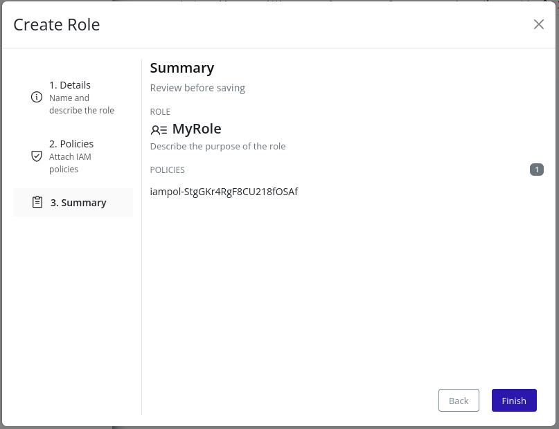 Create Role Summary