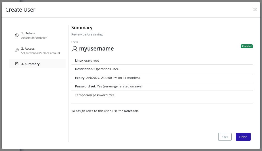 Users create summary