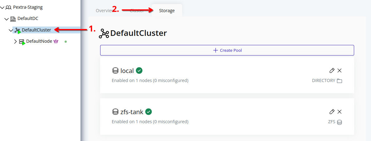 Storage Page