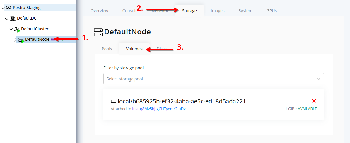 Storage Page