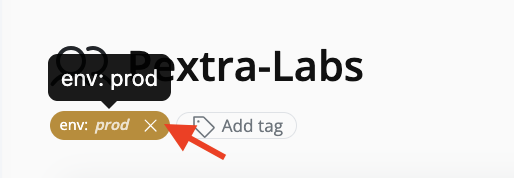 Remove Tag Button